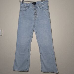 Banana Republic High-Rise Cropped Bootcut Jeans Light Wash Blue Size 28
